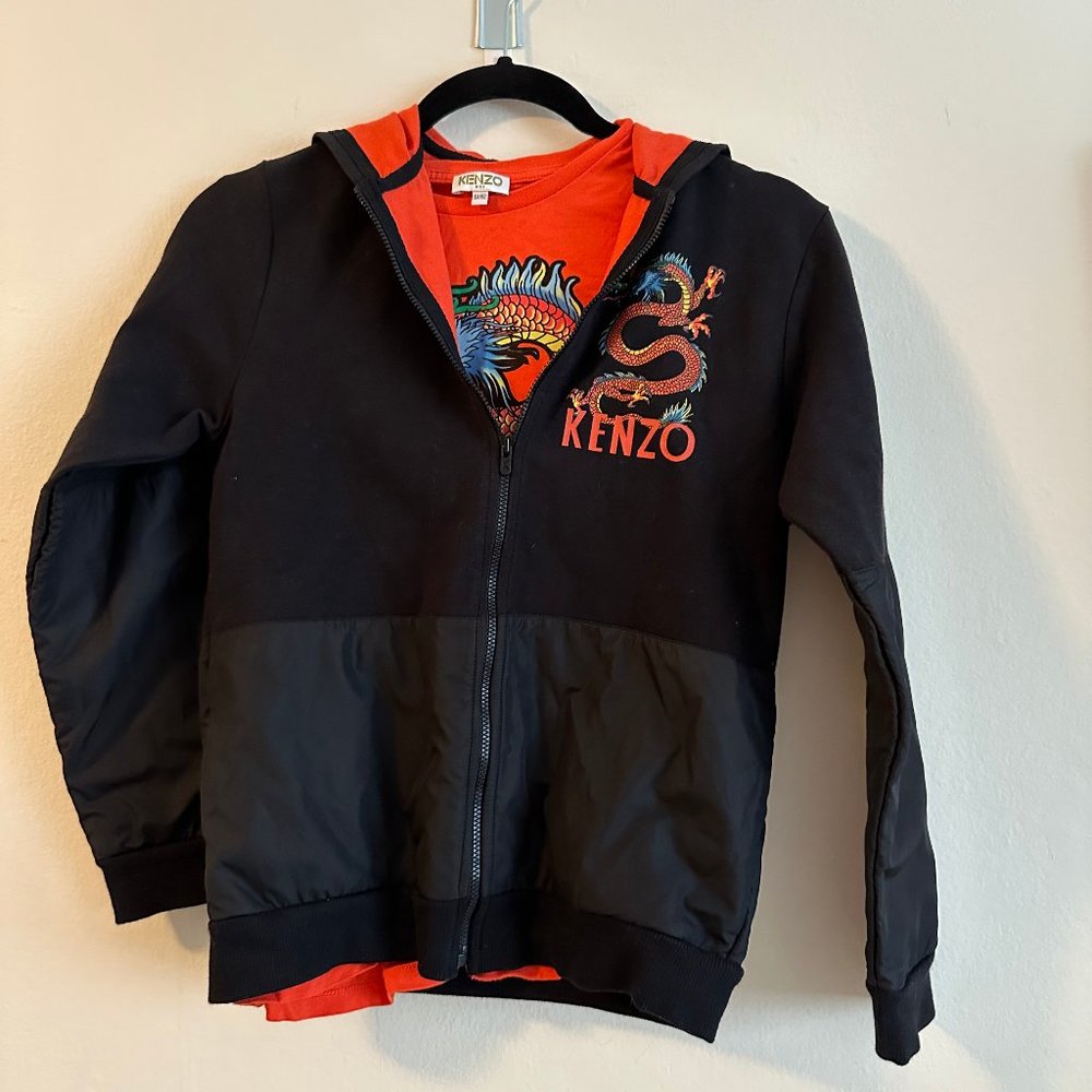 Boys Kenzo Orange Dragon Set